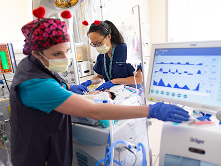 intensive care at Children's Hospital