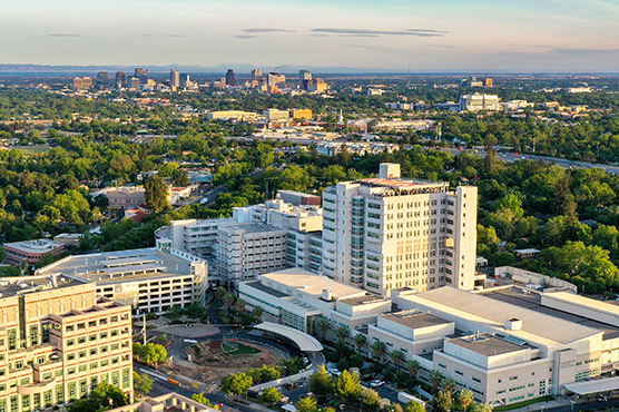 UC Davis Medical Center aerial view