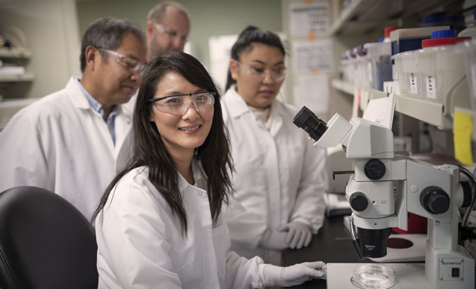 UC Davis researcher Lieu and stem cell cardiology research team