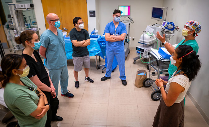 UC Davis surgery residents in training