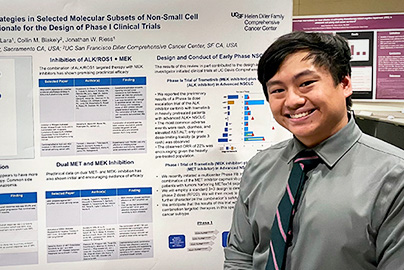Matthew Lara, ARC-MD scholar at UC Davis School of Medicine, research poster presentation