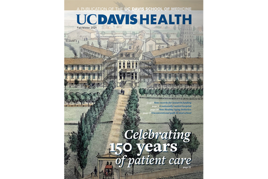 Cover of UC Davis Health magazine, copyright UC Regents