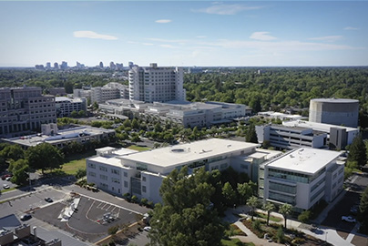 Aerial of UC Davis Health Sacramento campus