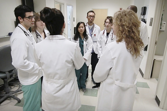 Trainees learning inside the hospital, video tour preview