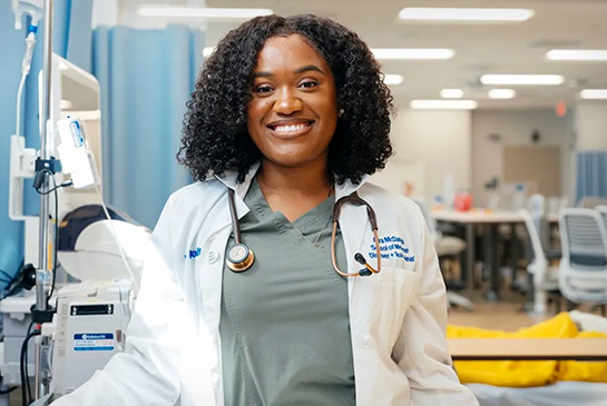 A female UC PRIME medical student