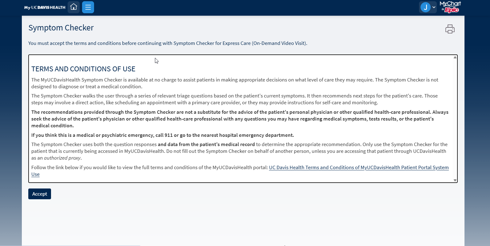 express care on a computer step 2