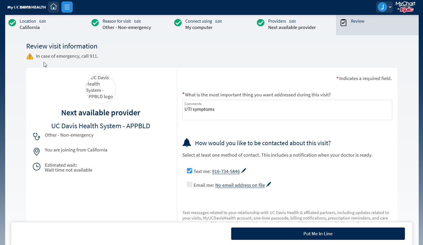 express care on a computer step 9