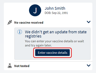 update your COVID-19 vaccine records on a computer step 2