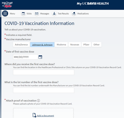 update your COVID-19 vaccine records on a computer step 2a