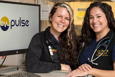 EM Pulse two Emergency Medicine experts Sarah Medeiros and Julia Magana