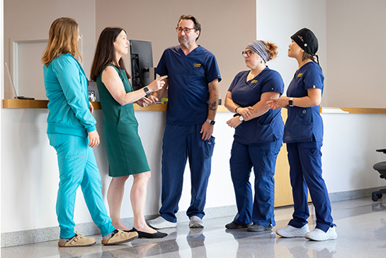 Nurses having a discussion. 