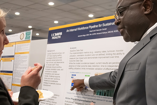 poster presenter and viewer