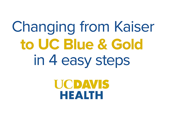 how to change from Kasier to UC Blue & Gold