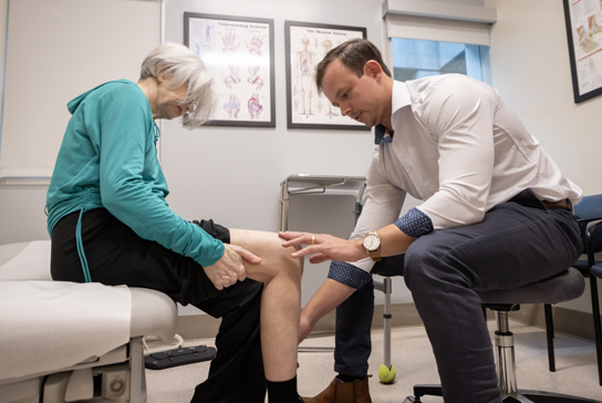 Doctor with a female patient 