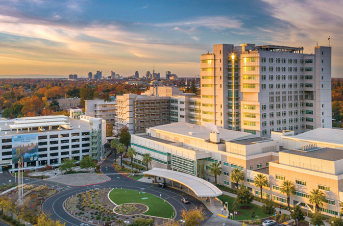 Aerial photo of UC Davis Medical Center