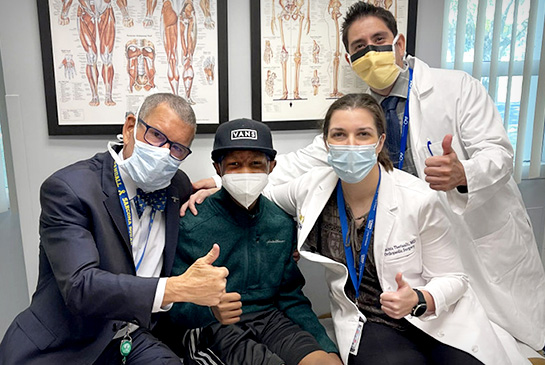 UC Davis patient with surgical team