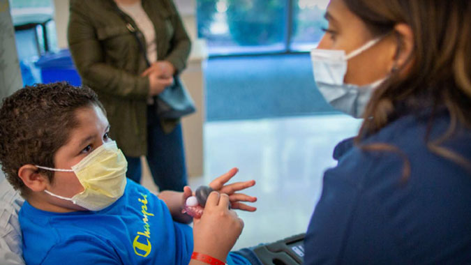 UC Davis pediatric hematology patient with care provider