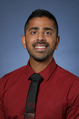 Portrait of radiation oncology resident Ajay Fernandez