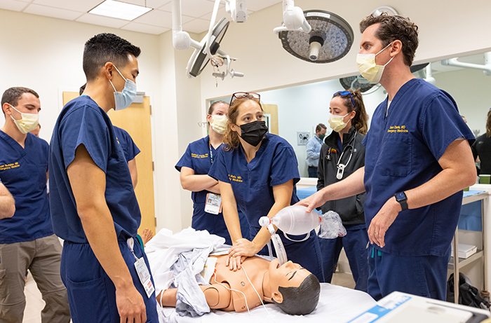 UC Davis Emergency providers receiving training