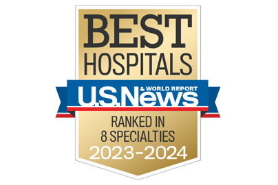 U.S. News & World Report Best Hospitals logo.