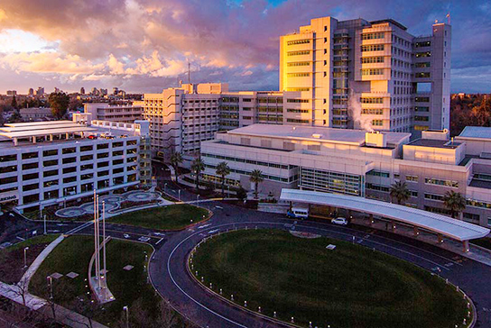 Arial photo of UC Davis Medical Center