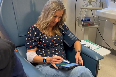 ABC News' Becky Worley undergoes testing at the University of California Davis Medical Center for the All of Us Research Program.