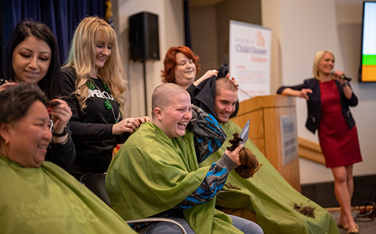 Say goodbye to your hair for a good cause at a local St. Baldrick’s head-shaving event