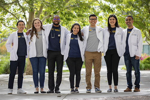 Meidcal students on Sacramento Campus