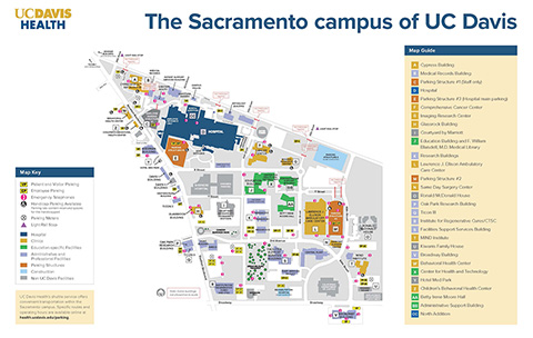 map of UC Davis Health campus