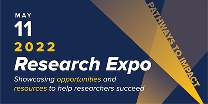 research expo save the date card