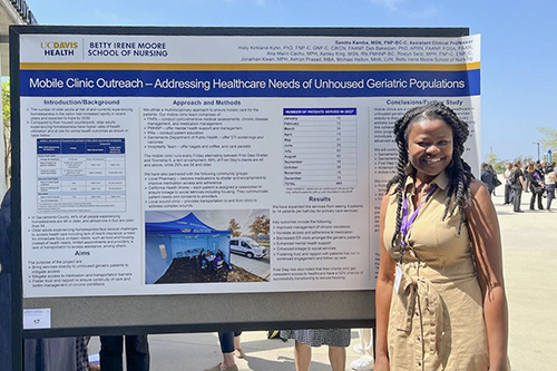 Assistant professor presents on mobile health clinic