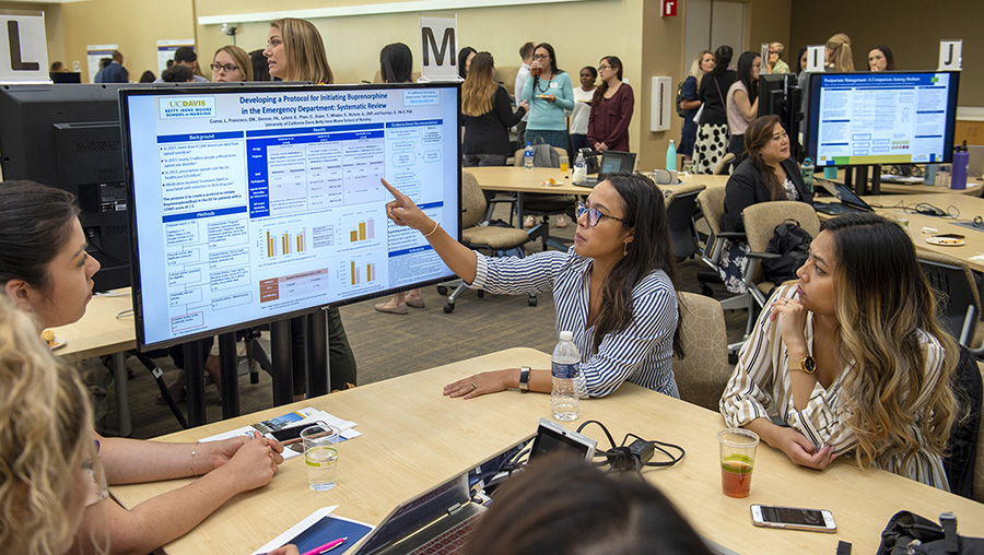 Students present posters at the 2019 Academic Symposium