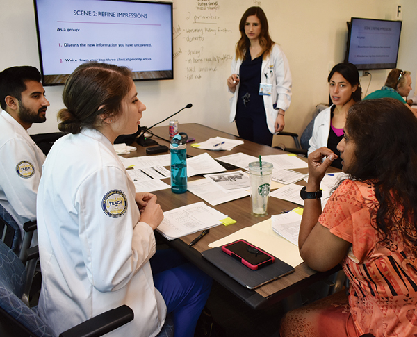 Medical, physician assistant and family nurse practitioner students and faculty work together in clinical rotations and learn together in the classroom.