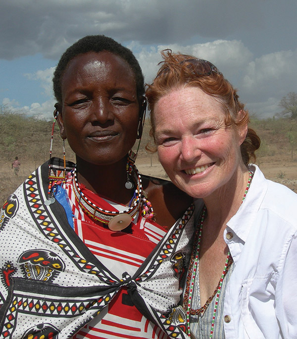 Laura L. Van Auker with Kenyan woman
