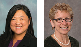 Professor and Katherine Kim (pictured left) and Professor Emerita Jill Joseph (pictured right)