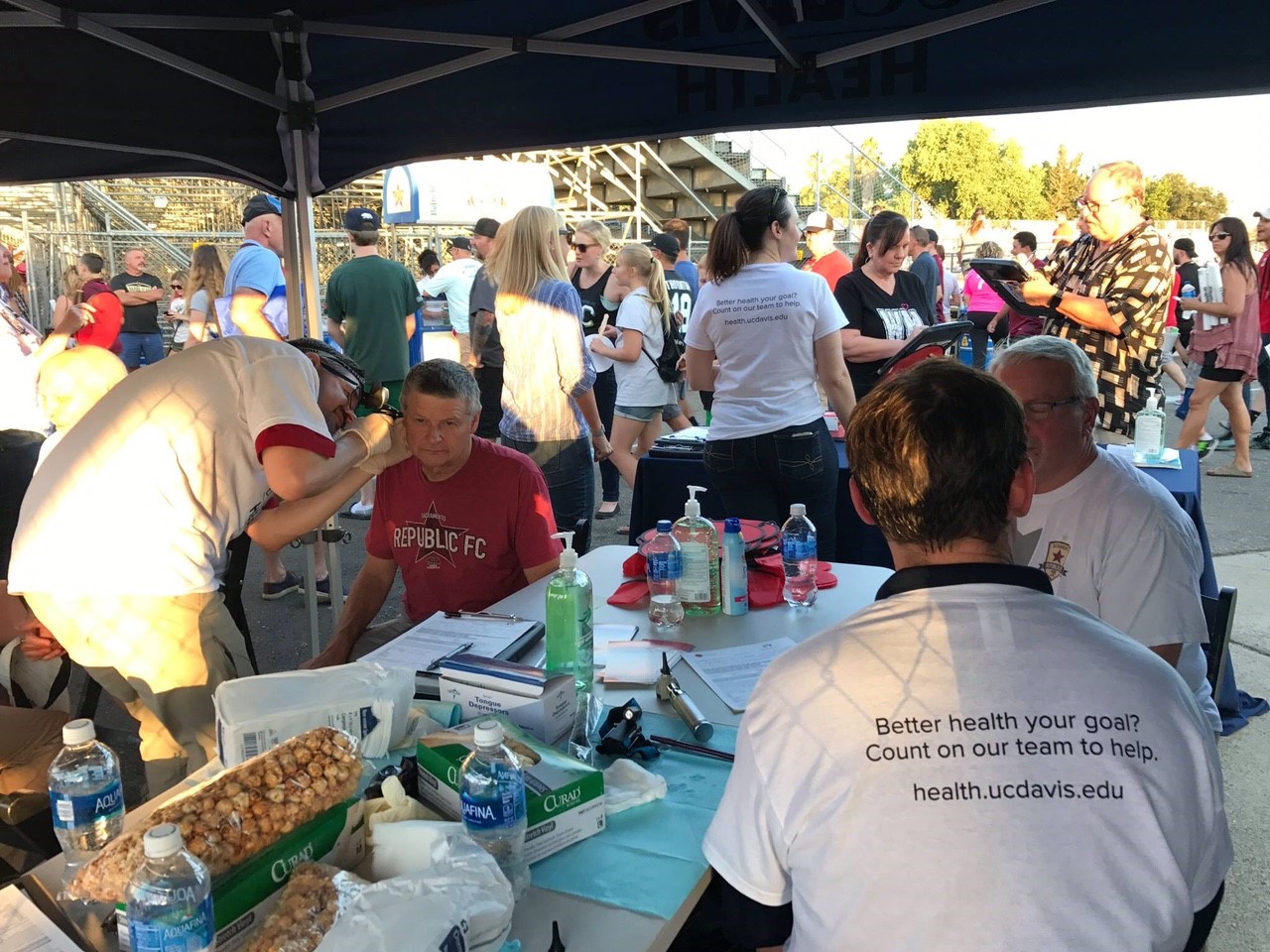 Oral Cancer Screening at Sacramento Republic FC Match