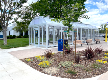 outdoor bike shelter located near Imaging Center