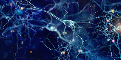 CPMDS News Conceptual illustration of neuron cells with glowing link knots