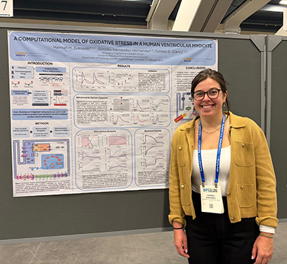 Hannah Zukowski presenting at 2026 Biophysical Society Annual Meeting