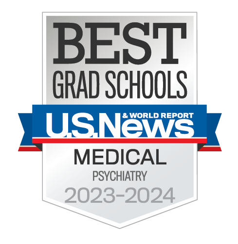 A Best Grad School for Psychiatry 2023-2024, U.S. News & World Report badge