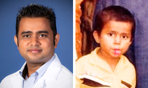 Sujit Jha, M.D., adult and baby pictures