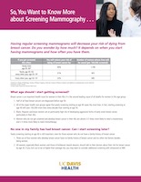 thumbnail of screening mammography flyer