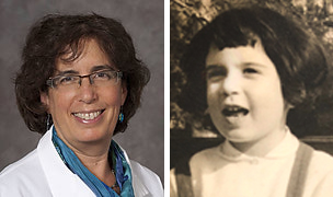 Rebecca Stein-Wexler, M.D., adult and baby pictures