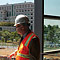 Ralph deVere White at site of Cancer Center expansion