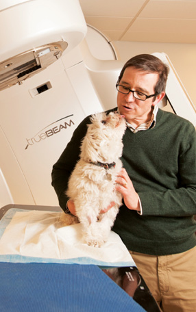 Dr. Kent with canine patient