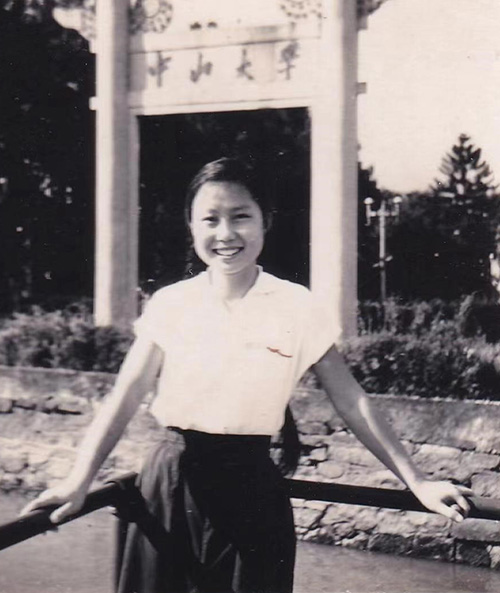 A young woman in China