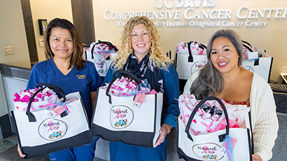 Ta Ta Totes bring TLC to breast cancer patients undergoing clinical trial treatments