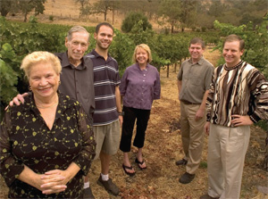 PHOTO — Norman deLeuze left a career in engineering to pursue his dream to be a full-time vintner. Finding alternative treatments for lymphoma is a dream that his family is still supporting. From left to right are Rosa Lee, Norman, their grandson, Brandon, and their children, Julie, Robert and Brett.