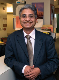 PHOTO — In a series of procedures, a team led by UC Davis surgical oncologist Vijay Khatri attacked the tumors that had invaded both sides of Zawilski’s liver.