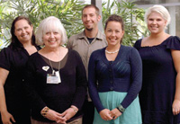 PHOTO — Board members include (left to right) Lisa Massi Lindsey, Marlene von Friederichs-Fitzwater, Danny Cocke, Nichole Becker and Kimberly Hicks.